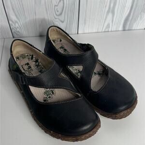 El Naturalista Yggdrasil Mary Jane Shoes Womens 8 EU 38 Black Leather Clog